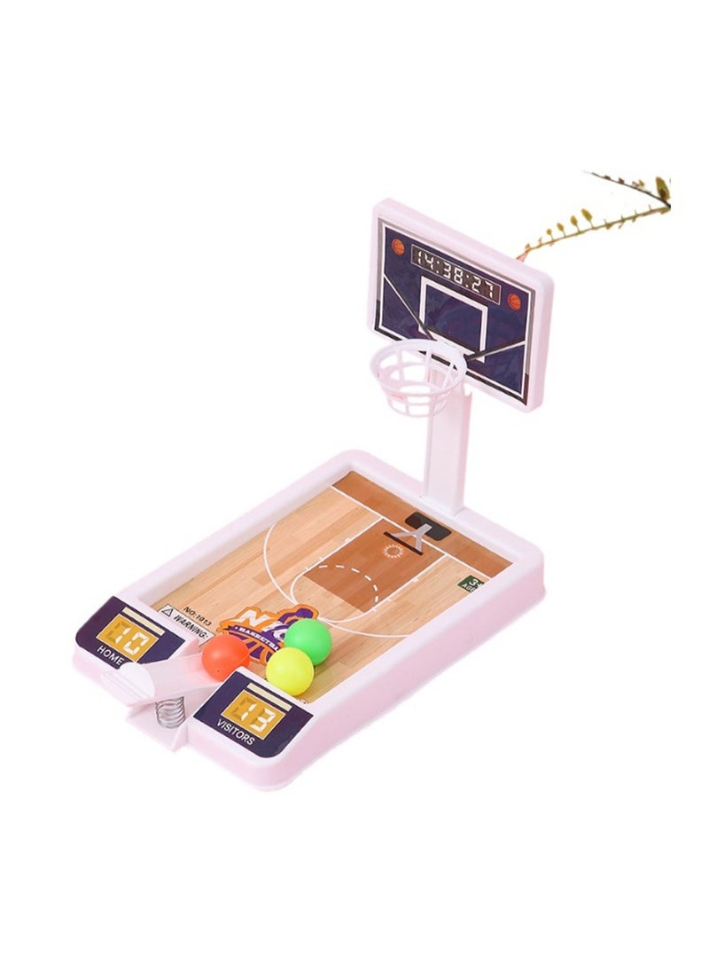 Basketball Shooting Machine Mini Basketball Shooting Toys Children'S Indoor Mini Basketball Game Suitable For Children Over 3 Years Old Hands-On Educational Gifts