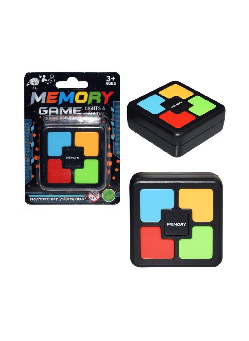 Luminous Memory Game, Handheld Electronic Toy, Color Memory Classic Board Game, Training Hand-Eye Coordination Game Console with Light and Sound (802-One-Hand Rubik's Cube)