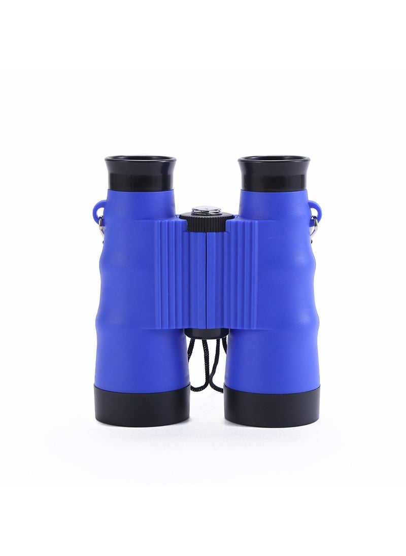 6X Outdoor Children's Binoculars Military Equipment Model Educational Toy (Blue)