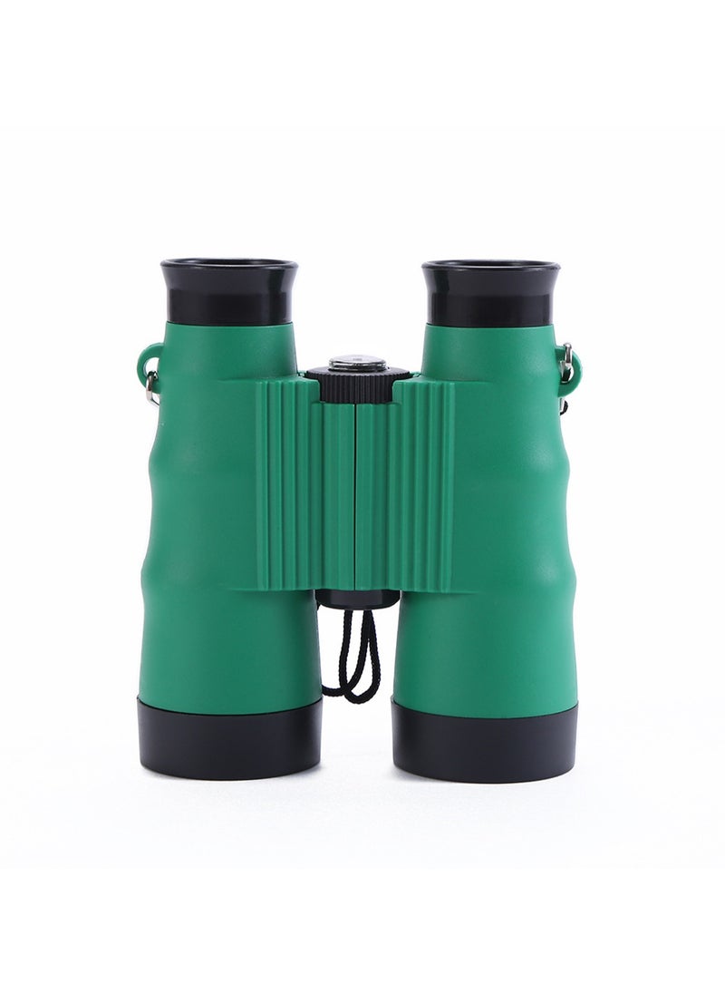 6X Outdoor Children's Binoculars Military Equipment Model Educational Toy (Green)