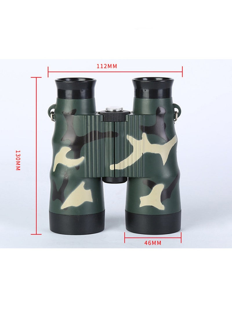 6X Outdoor Children's Binoculars Military Equipment Model Educational Toy (Green)