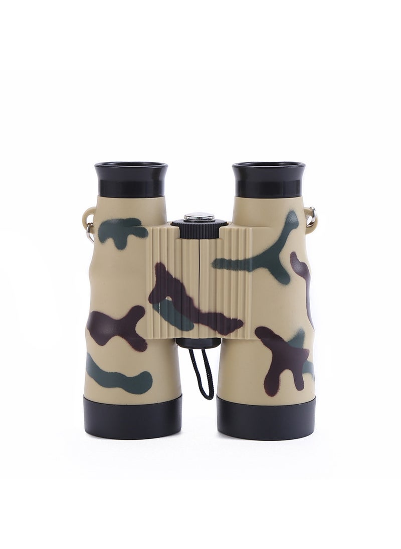 6X Outdoor Children's Binoculars Military Equipment Model Educational Toys (Desert Camouflage)