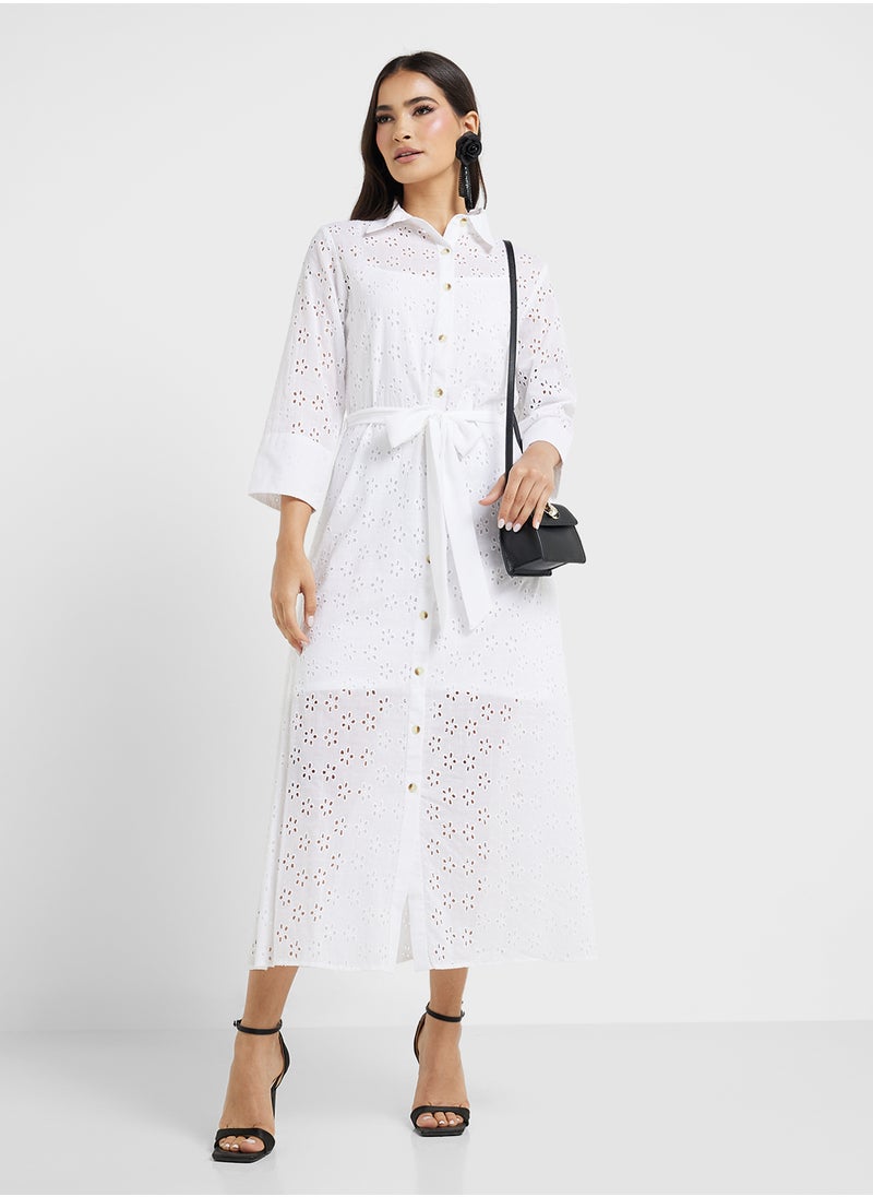 Schiffle Shirt Dress