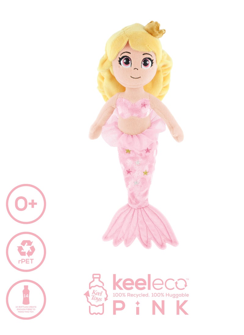 Keeleco Mermaid Pink 25cm | Soft Toy | Plush Toy | Gift for Kids and Adults
