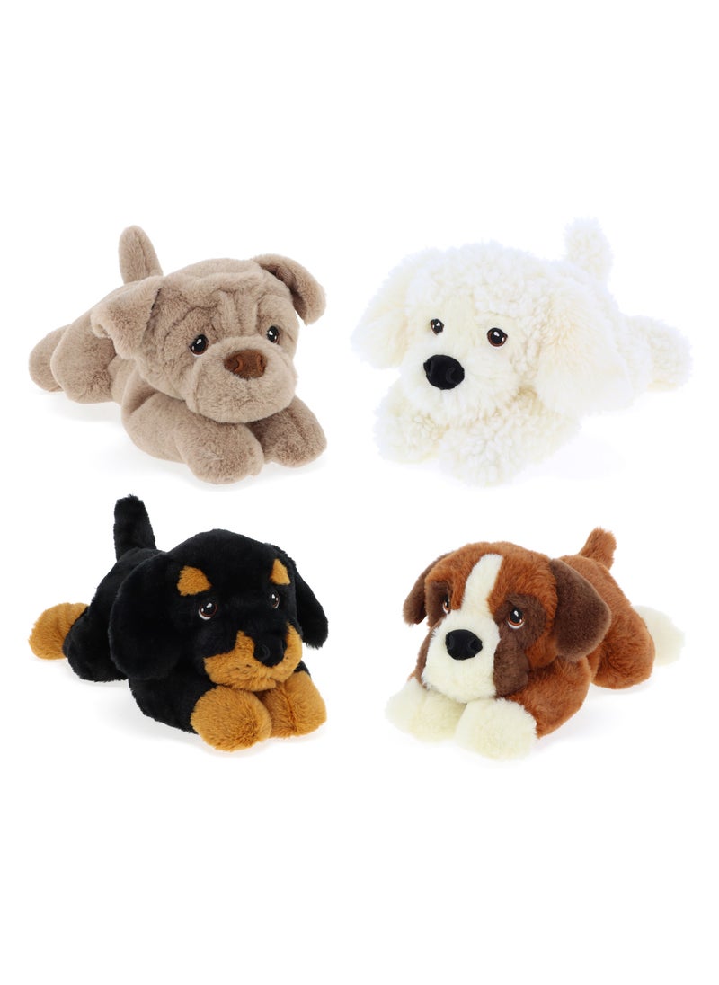 Keeleco Puppies 22cm, Assorted 1 Piece (Style & Color May Vary) | Soft Toy | Plush Toy | Gift for Kids and Adults