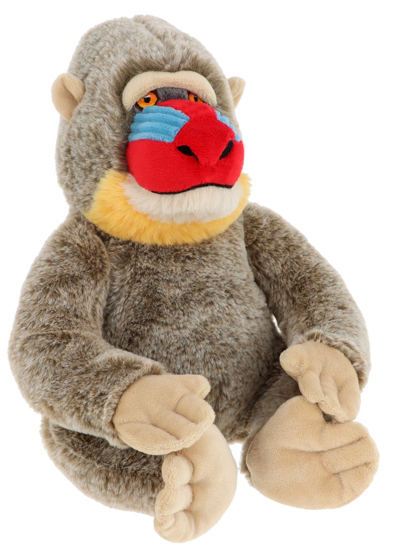 Keeleco Monkey Mandrill 25cm | Soft Toy | Plush Toy | Gift for Kids and Adults