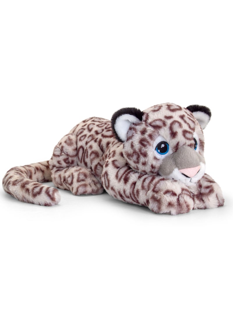 Keeleco Leopard Snow 80cm | Soft Toy | Plush Toy | Gift for Kids and Adults