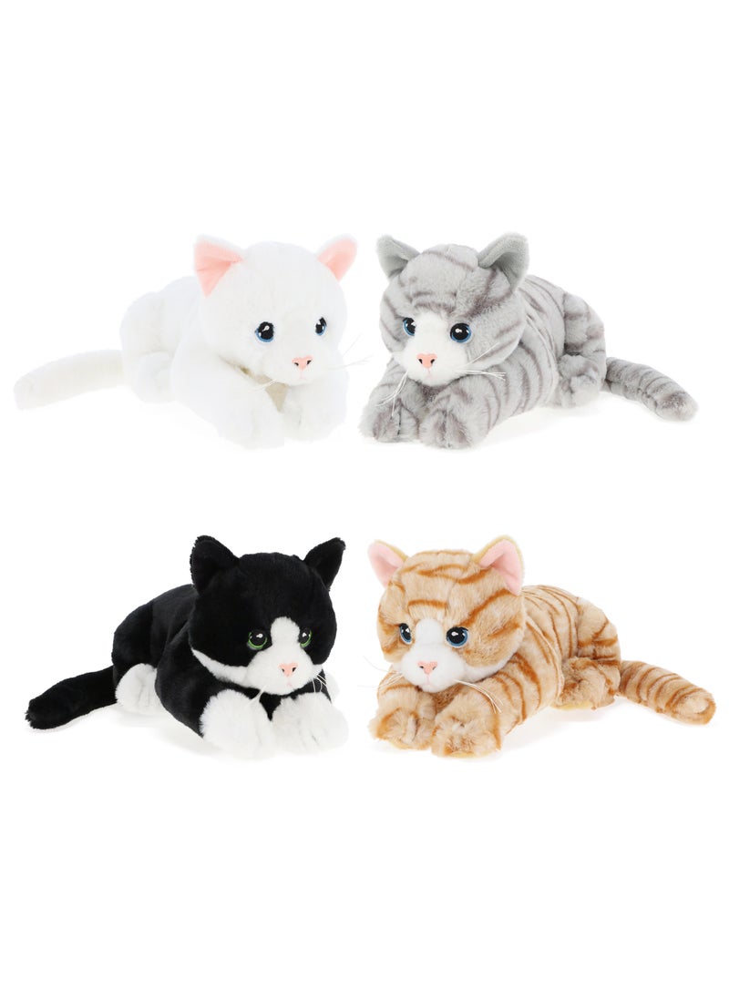 Keeleco Kittens 22cm, Assorted 1 Piece (Style & Color May Vary) | Soft Toy | Plush Toy | Gift for Kids and Adults