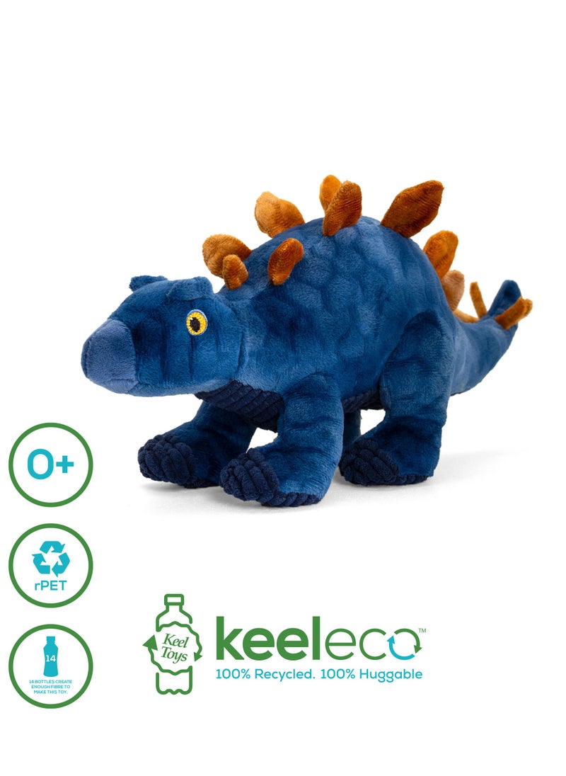 Keeleco Dinosaurs 26cm, Assorted 1 Piece (Style & Color May Vary) | Soft Toy | Plush Toy | Gift for Kids and Adults