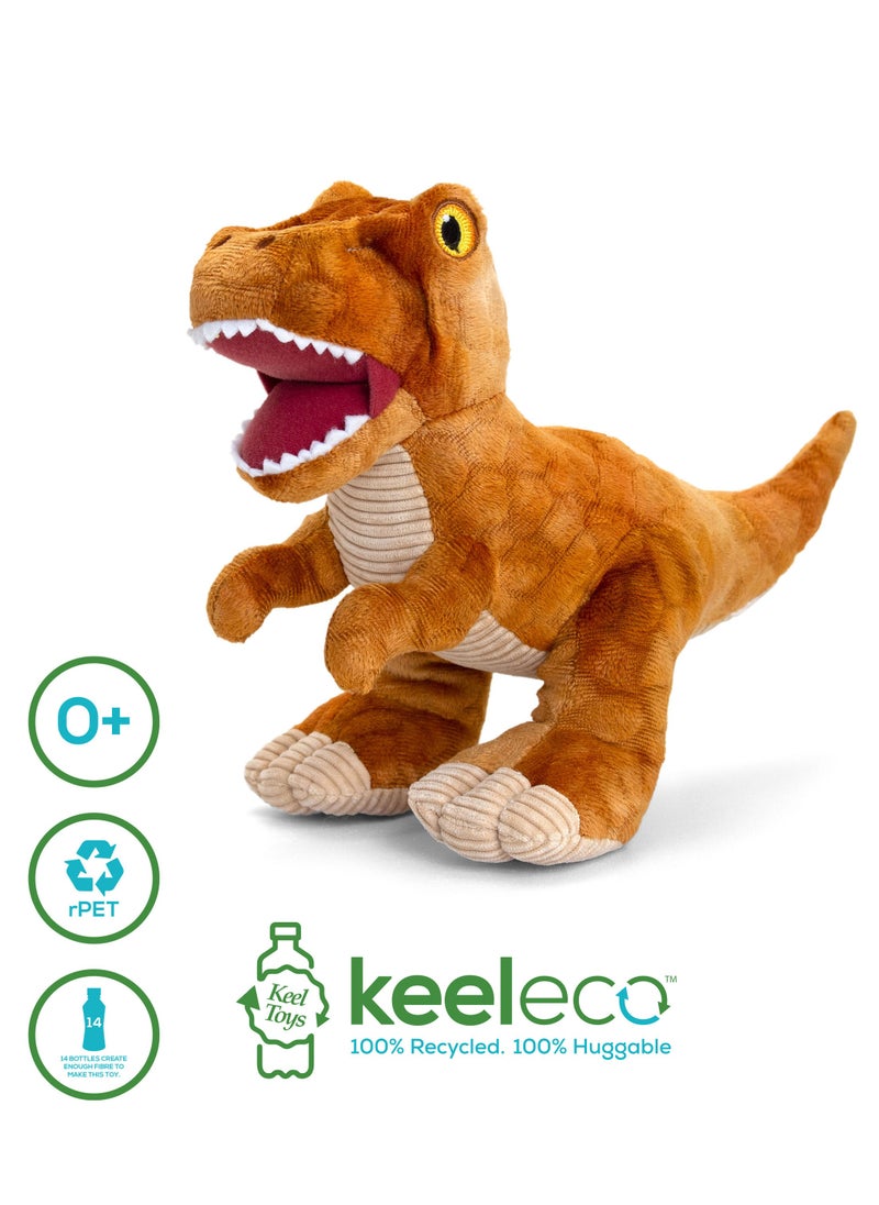 Keeleco Dinosaurs 26cm, Assorted 1 Piece (Style & Color May Vary) | Soft Toy | Plush Toy | Gift for Kids and Adults