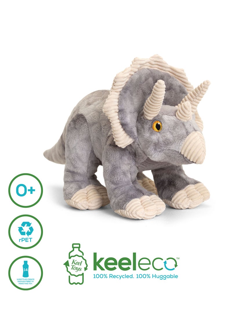 Keeleco Dinosaurs 26cm, Assorted 1 Piece (Style & Color May Vary) | Soft Toy | Plush Toy | Gift for Kids and Adults