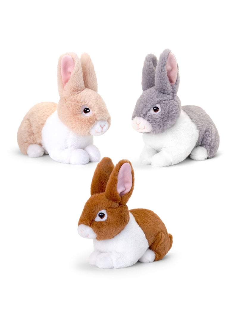 Keeleco Bunnies 25cm, Assorted 1 Piece (Style & Color May Vary) | Soft Toy | Plush Toy | Gift for Kids and Adults
