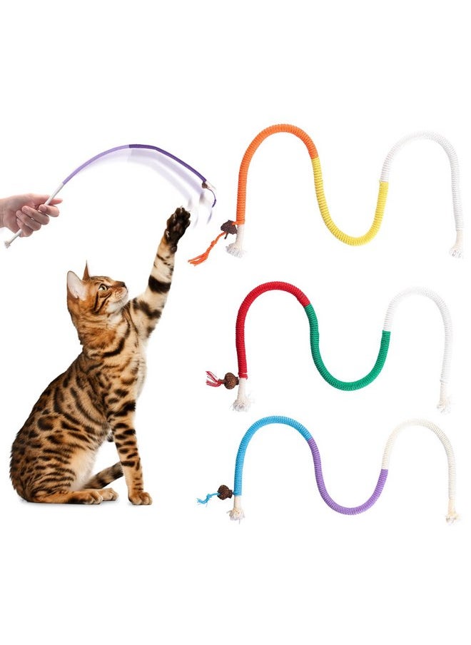 LAGHCAT Cat Rope Toys, 4 Packs of Bite-Proof Catnip Toys, Cat Toys for Bored Indoor Cats, Safe Chewable Cat Toys, Interactive Toys for Indoor Cats