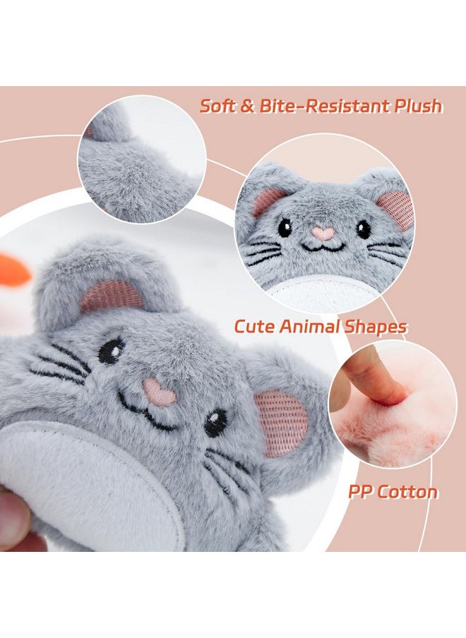 Andiker Catnip Toys for Cat, 3 Pack Cat Chew Toy with Catnip and Crinkle Sound for Chewing Biting, Cat Interactive Toy for Indoor Cats Exercising Chasing Kicking