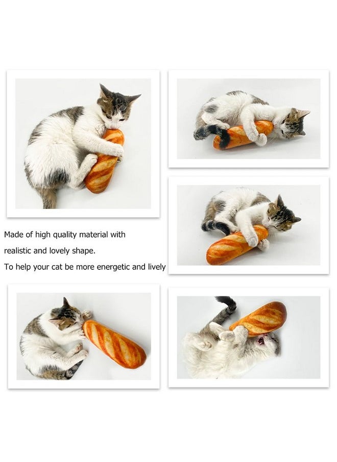 DOITOOL 1pc Bread Toy Loaf Bread Stuffed Puppy Dog Plush Food Pattern Stuffed Plush Cat Accessory Interaction Cat Teaser Plush Cat Teaser Funny Pet Supply Vocalize Accessories