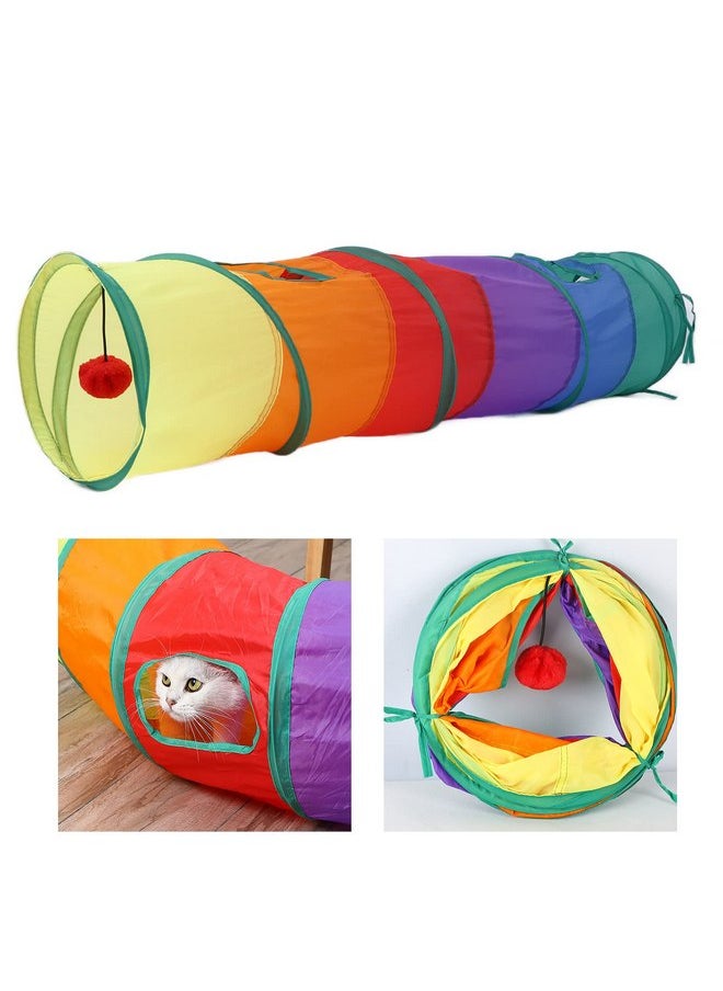 Pet Play Tunnel, Collapsible Durable Easy to Clean Cat Tube Toy for Cat