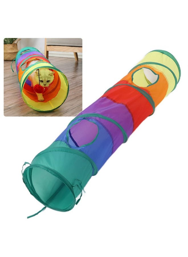 Pet Play Tunnel, Collapsible Durable Easy to Clean Cat Tube Toy for Cat