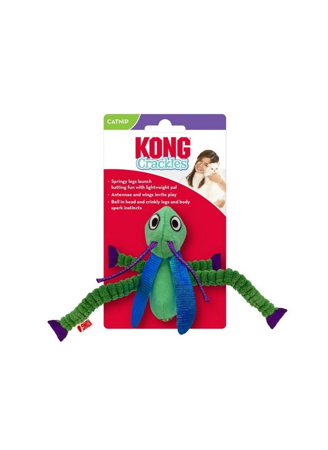 KONG Crackles Grasshopper Cat Toy with Catnip