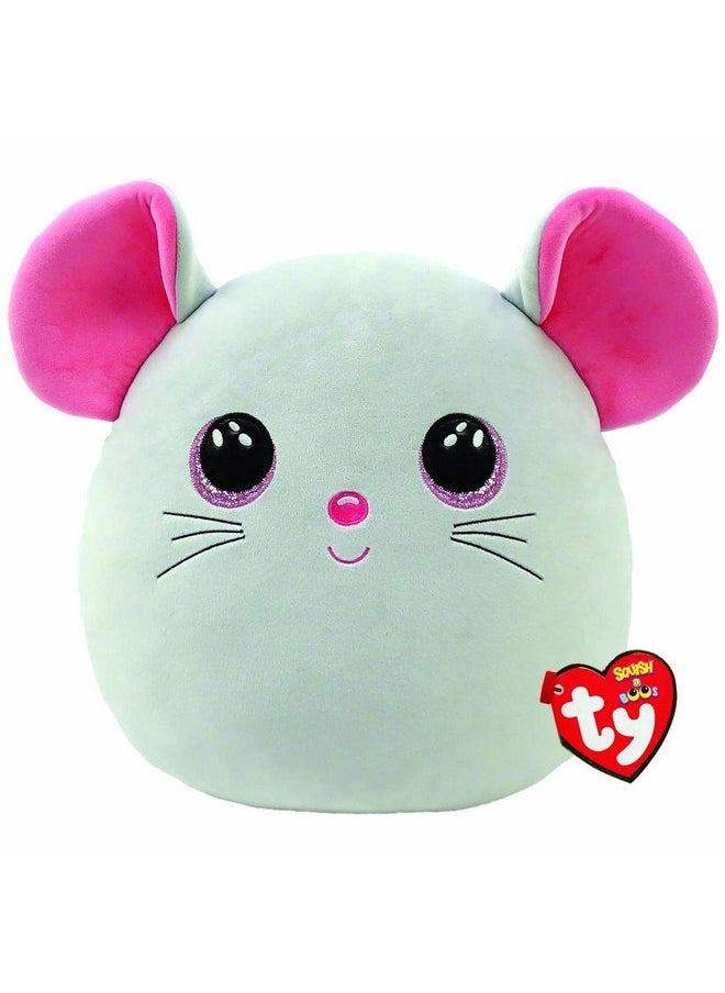 TY Toys Squish a Boo Mouse Catnip - 20 CM White/Pink 2009137