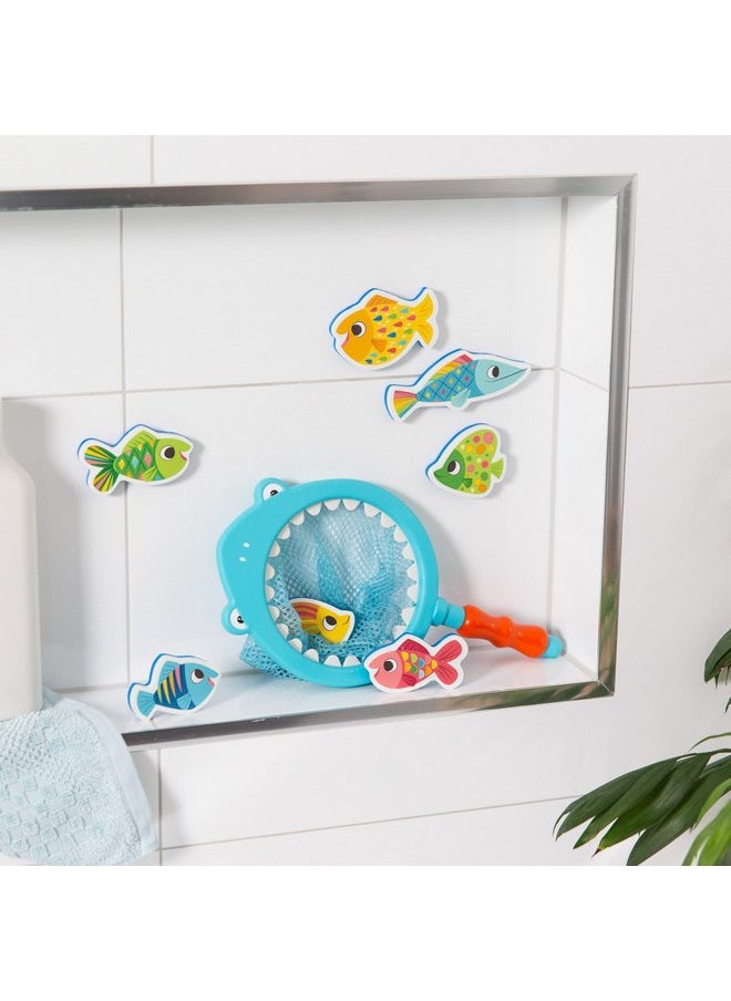 Tiger Tribe: Shark Chasey - Catch a Fish ECO - Fun Bath Time Toy, Scoop & Catch The Fish with The Shark Mouth Net, Toddlers & Kids Ages 3+