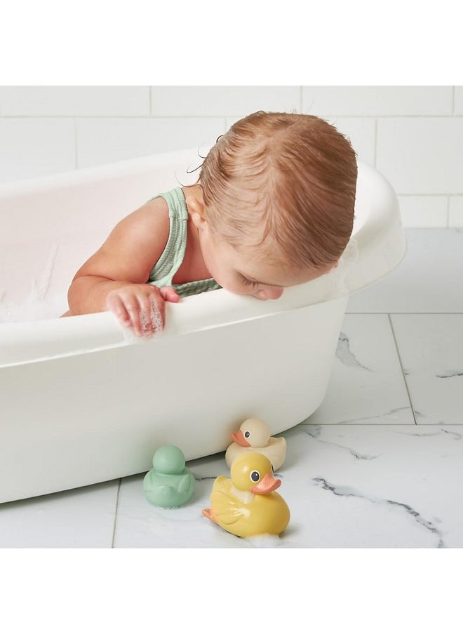Itzy Ritzy Ducky Family - Set of 3 Duck Floating Bath Toys with Watertight Design (Duck)