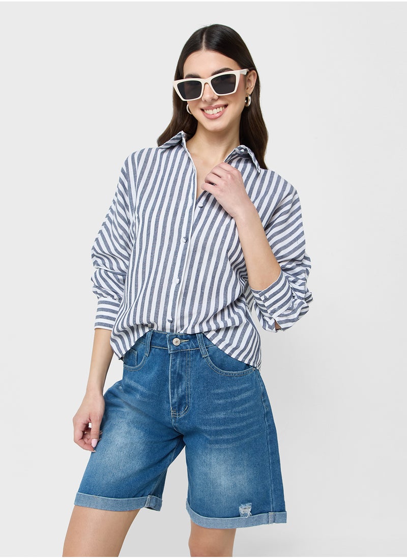 Stripe Button Down Shirt