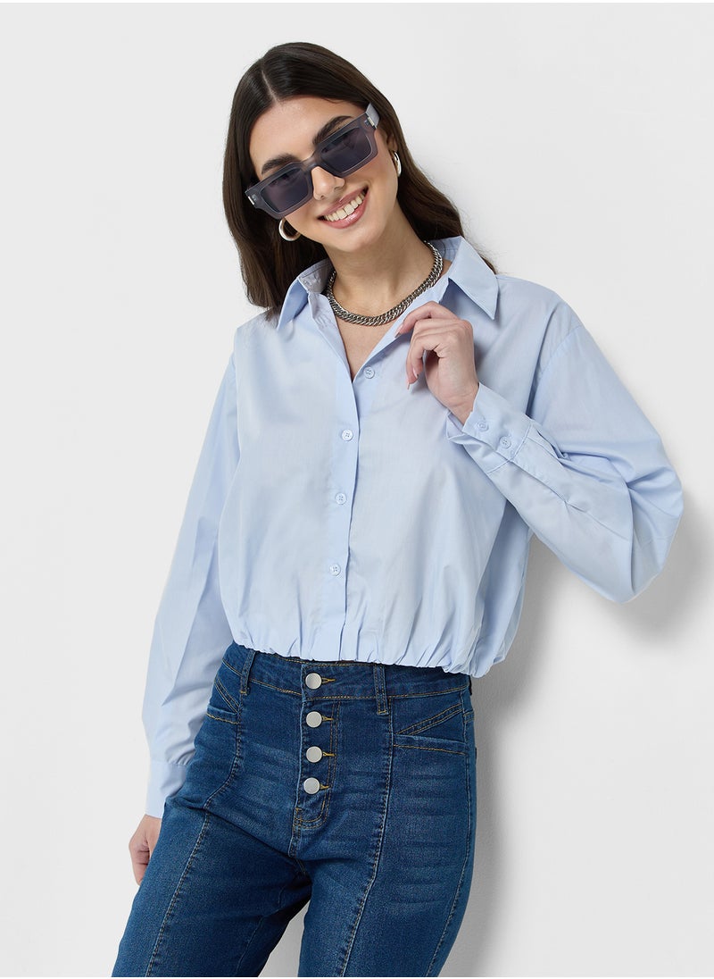 Boxy Cropped Shirt