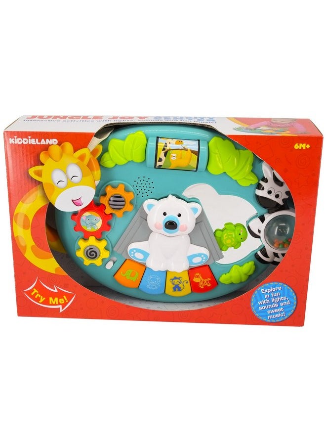 Kiddieland: Activity Center: Jungle Joy - Music & Animal Themed Interactive Toy, Activities & Gears, Piano Keys, Finger Exercises, Toddlers Ages 1 +
