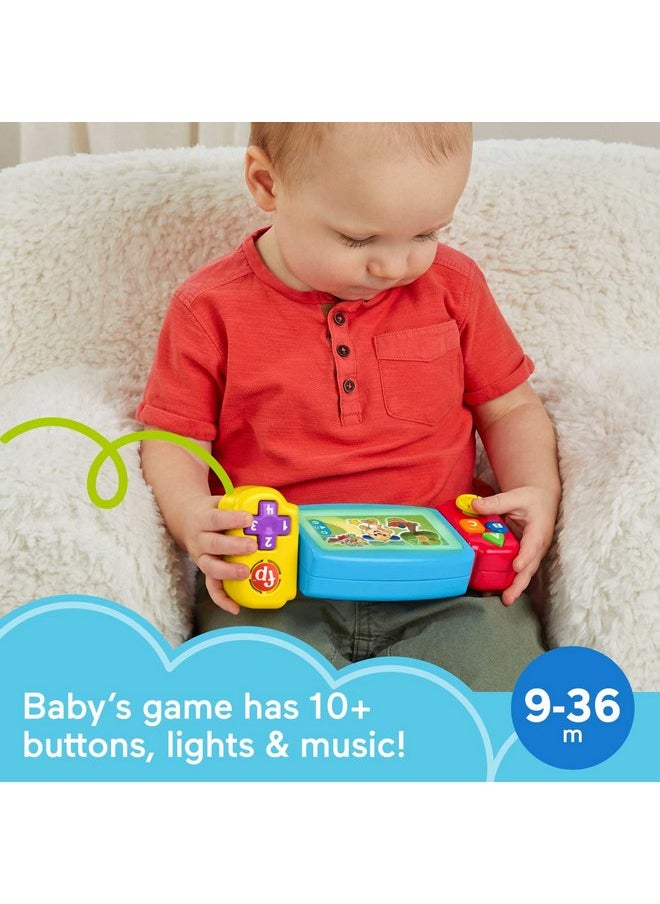 Fisher-Price Baby & Toddler Toy Laugh & Learn Twist & Learn Gamer Pretend Video Game with Lights & Music for Infants Ages 9+ Months