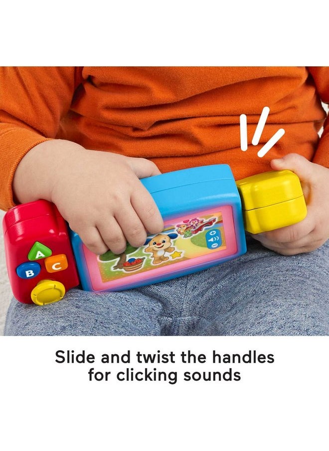 Fisher-Price Baby & Toddler Toy Laugh & Learn Twist & Learn Gamer Pretend Video Game with Lights & Music for Infants Ages 9+ Months