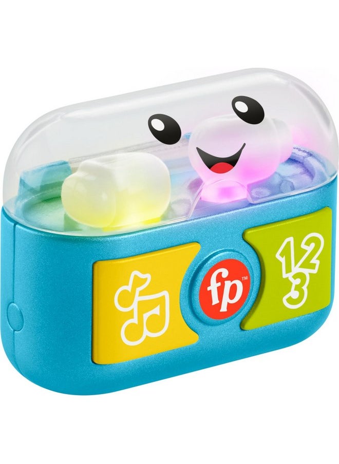 Fisher-Price Baby & Toddler Toy Laugh & Learn Play Along Ear Buds with Music Lights & Fine Motor Activities for Infants Ages 6+ Months