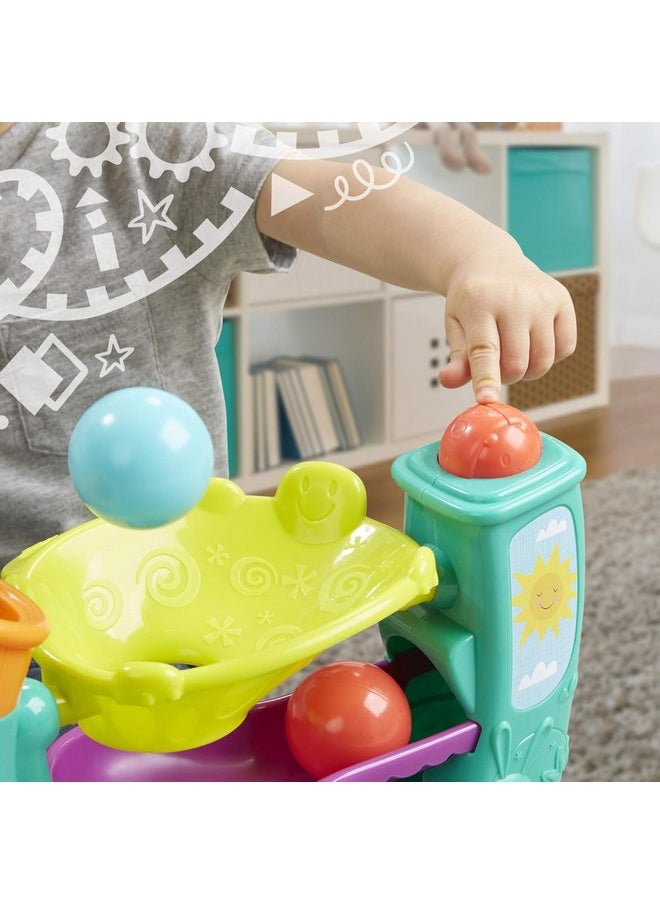 Playskool Chase 'N Go Ball Popper Toy for Active Babies and Toddlers with 4 Colorful Balls For Boys Girls and Kids Ages 9, 10, 11, 12 Months and Up