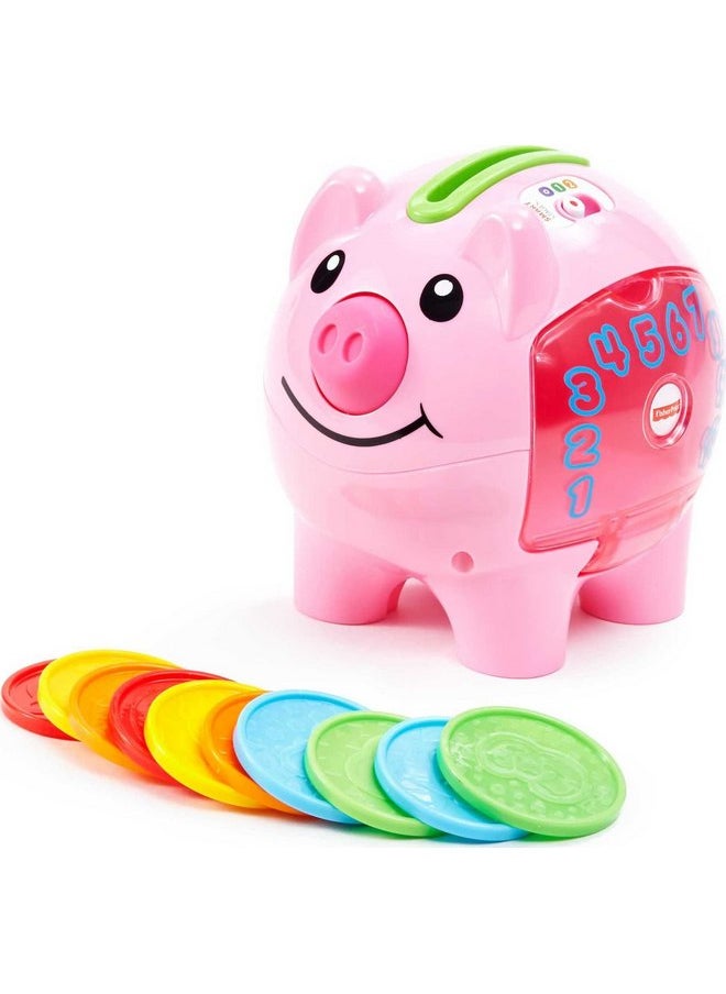 Fisher-Price Baby & Toddler Toy Laugh & Learn Smart Stages Piggy Bank with Educational Songs & Phrases for Infants Ages 6+ Months