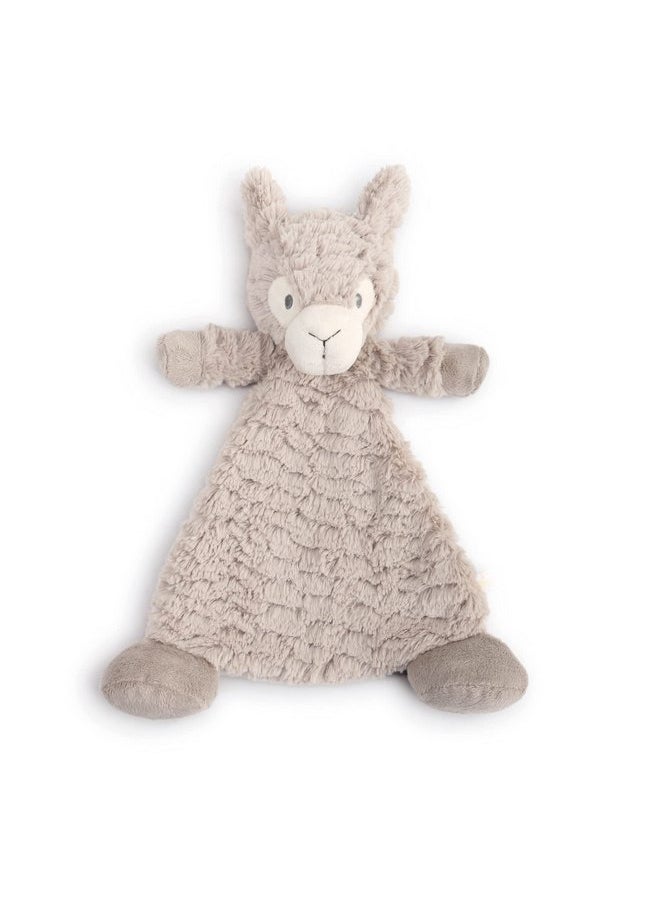 DEMDACO Luna The Llama Soft Brown 13 x 10 Polyester Fabric Plush Baby Rattle Blankie