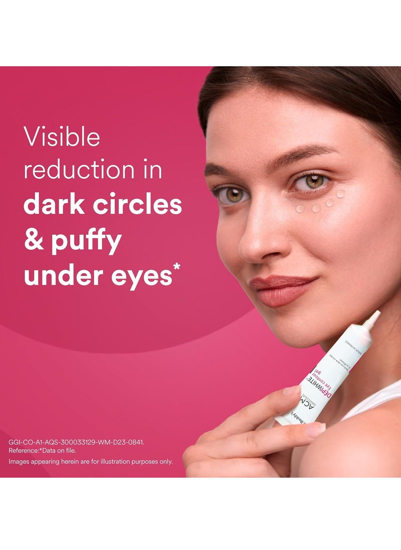 Dr. Reddy's Depiwhite Eye Gel | Reduces Dark Circles And Puffy Under Eyes | Contains Natural Ingredients | Dermatologist Recommended | For Women and Men | Suitable for all skin types | 15ml
