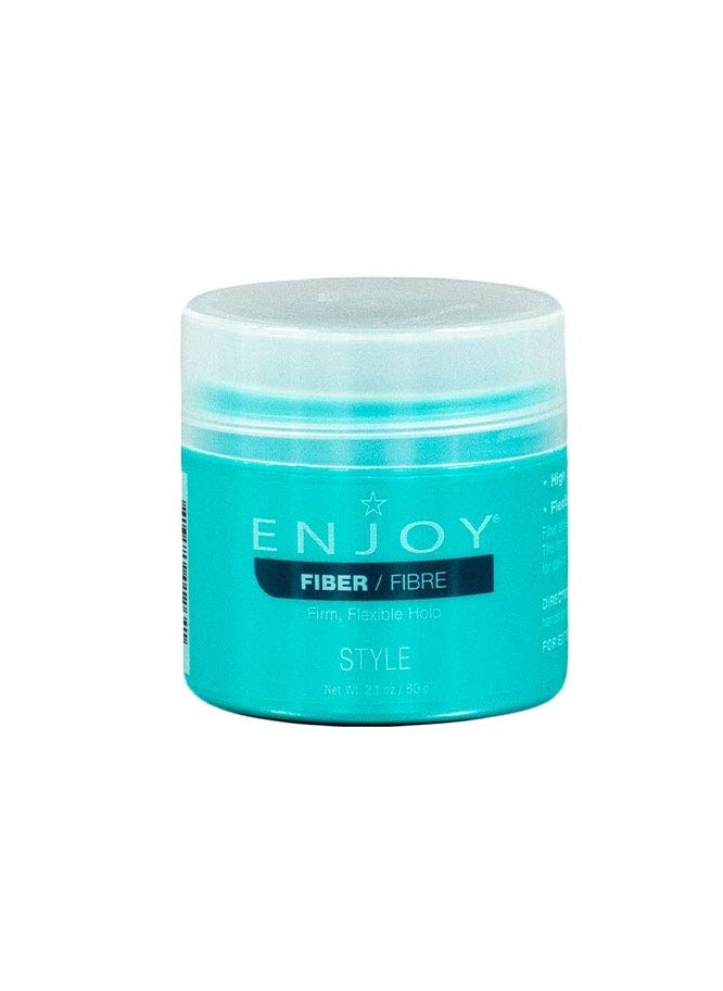 Enjoy Fiber 2.1 Oz 60 Grams All Hair Types | Style with Incredible Memory, Firm Flexible Hold | Color Safe | Water-Based