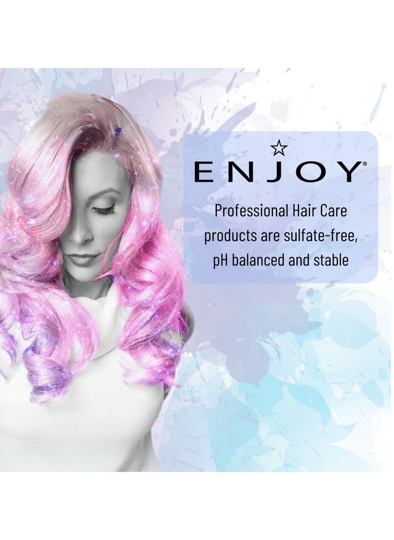 Enjoy Fiber 2.1 Oz 60 Grams All Hair Types | Style with Incredible Memory, Firm Flexible Hold | Color Safe | Water-Based