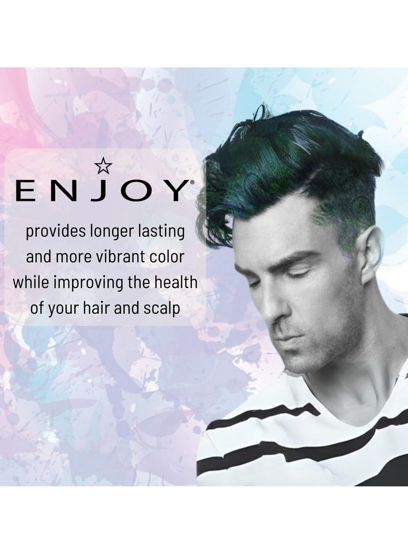 Enjoy Fiber 2.1 Oz 60 Grams All Hair Types | Style with Incredible Memory, Firm Flexible Hold | Color Safe | Water-Based