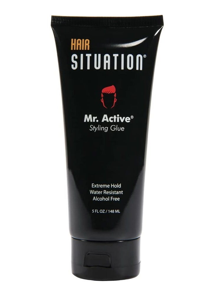 Mr. Active Hair Gel Glue Extreme Strong Hold and Men Toiletry Bag