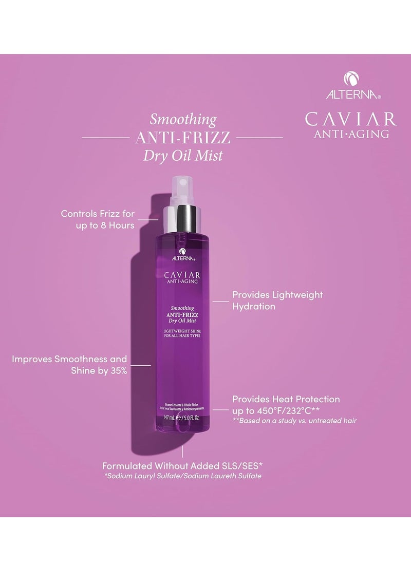 Alterna Caviar Anti-Aging Smoothing Anti-Frizz Dry Oil Mist, 5 Fl Oz (Pack of 1)
