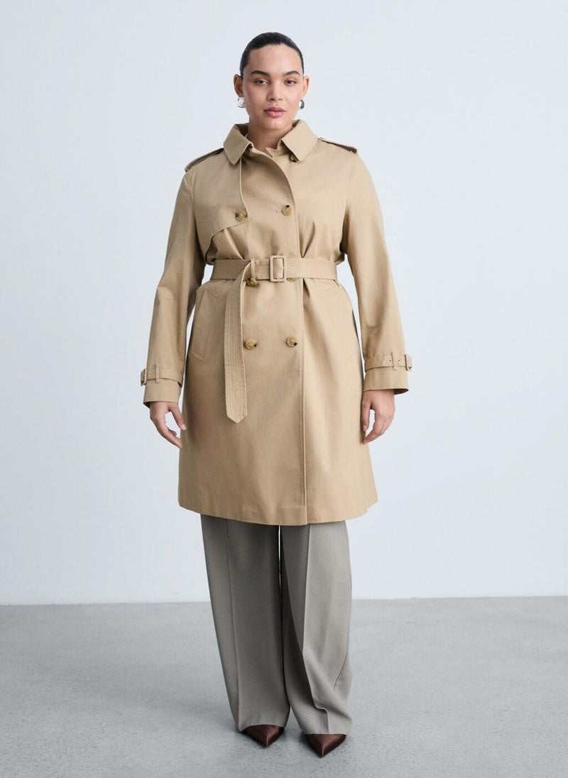 Classic Trench Coat With Belt