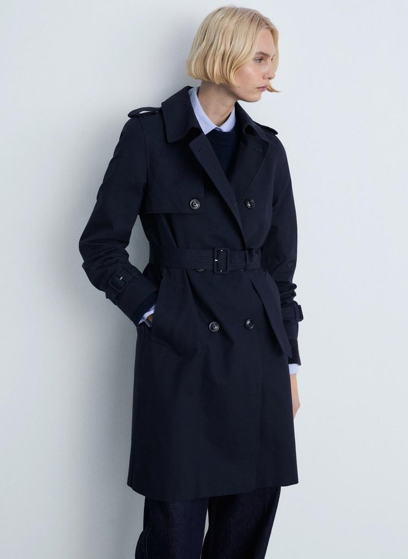 Classic Trench Coat With Belt