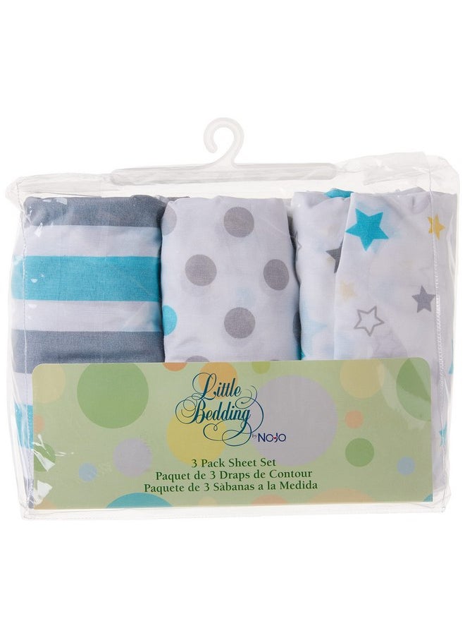 NoJo Little Bedding by NoJo Twinkle Twinkle 3 Piece Crib Sheets