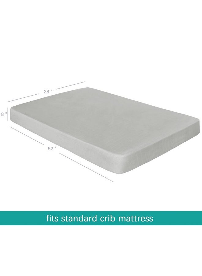 Muslin Crib Sheets for Boys and Girls 2 Pack, Ultra Soft Muslin Fitted Baby Crib Sheet for Standard Crib Mattress & Toddler Bed Mattress, Grey & White