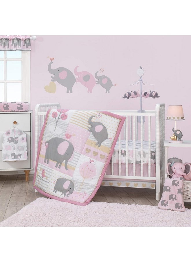 Bedtime Originals Eloise 3-Piece Crib Bedding Set, Pink (Pack of 1)