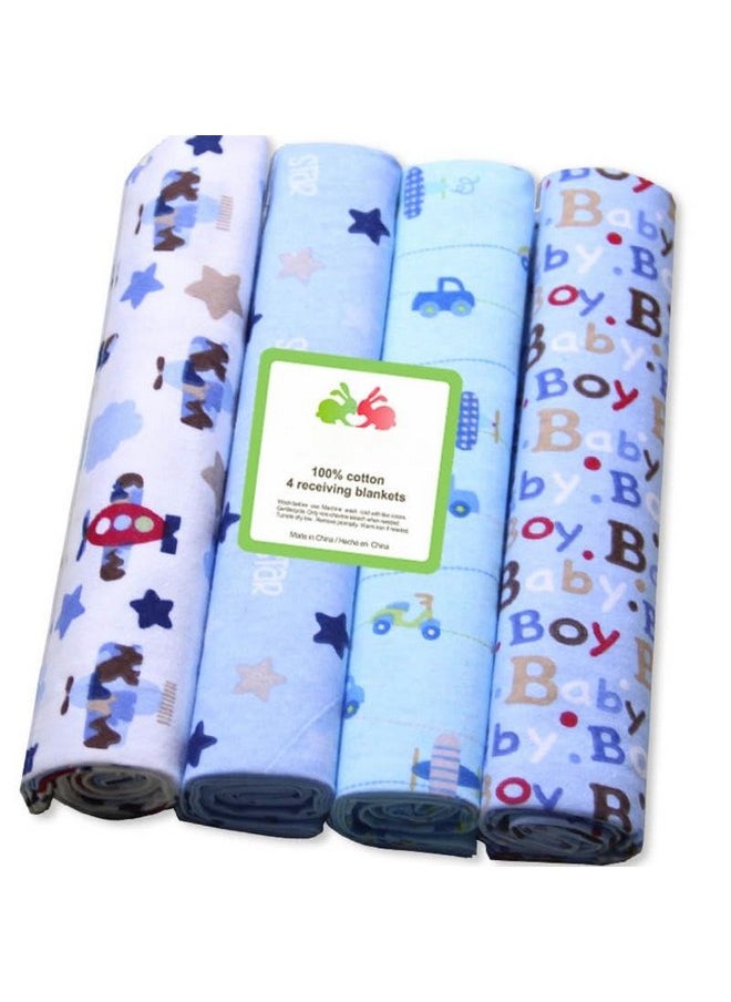 4-Pack Receiving Blanket (Color-5)