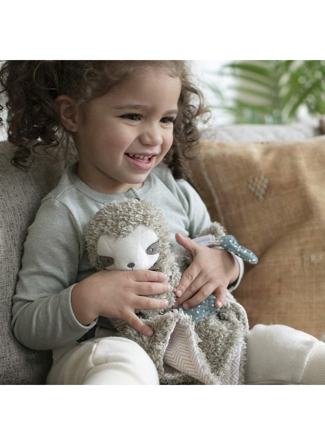 Ingenuity Loni the Sloth Lovey Premium Security Blanket, Soft Plush Toy for Babies, 14 Inches