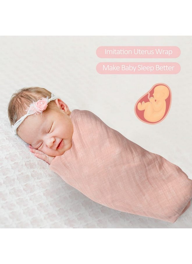 Softan Swaddle Blanket, Muslin Swaddle Blanket for Boys & Girls, 47X47In Muslin Swaddle Receiving Blanket for Newborn, Baby Muslin Swaddle Blanket Soft Silky & Breathable, 4 Pack