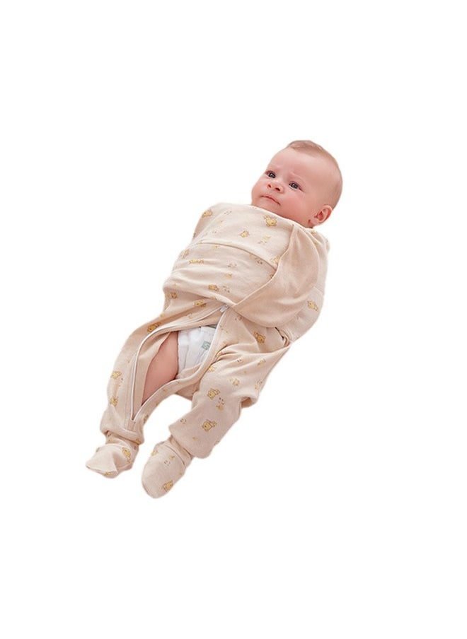 LAT Baby Sleep Sacks Breathable Cotton Swaddle Blankets Baby Transition Sleep Bag Promotes Healthy Hip Development (3-7 Months)