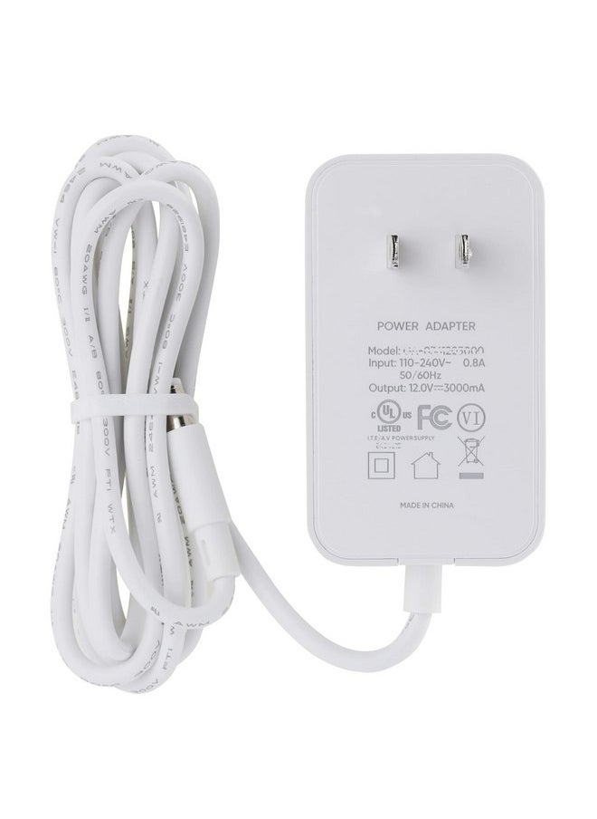 LEFXMOPHY Mamaroo Replacement Power Cord for 4moms mamaRoo 2/4 Infant Seat Charger, 2015 mamaRoo Infant Seat, RockaRoo Baby Swing, OH-1048B1203000U 12V AC Adapter White Power Supply